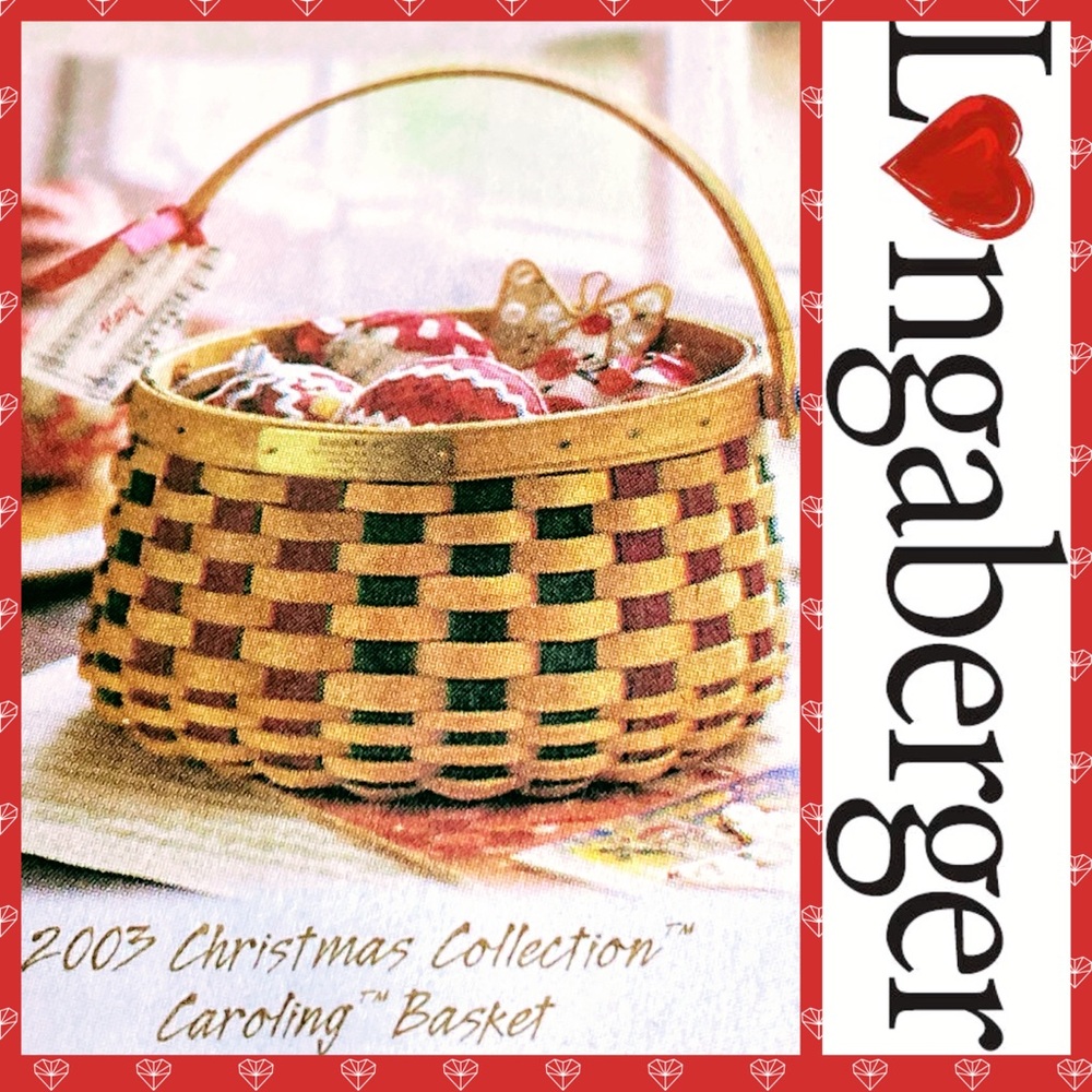 Longaberger Christmas Collection Caroling Basket
